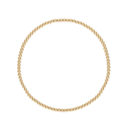 2mm Gold Ball Bracelet