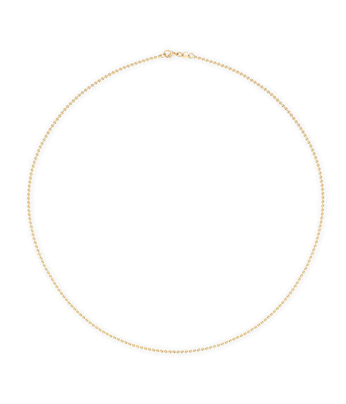 2MM Gold Ball Chain Necklace - 16"