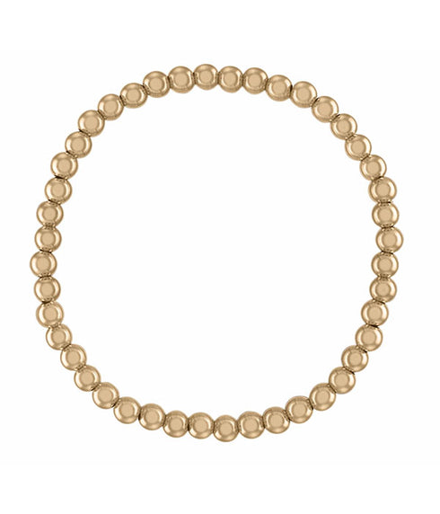 4MM Gold Ball Bracelet