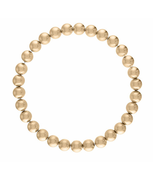 6MM Gold Ball Bracelet