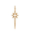 Large Starburst Spear Pendant - YG