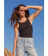 Long Rib Tank - Vintage Black