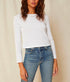 Long Sleeve Babe Tee - White