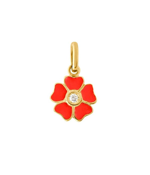 Flower Diamond Pendant - YG