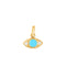 Eye Diamond Pendant - Turquoise/YG
