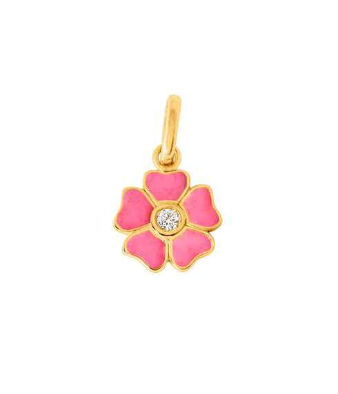 Flower Diamond Pendant - YG