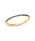 Blue Sapphire Eternity Band 14K