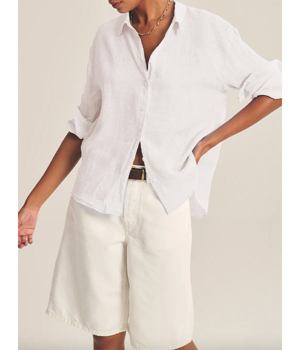 Brighton Linen Shirt - White