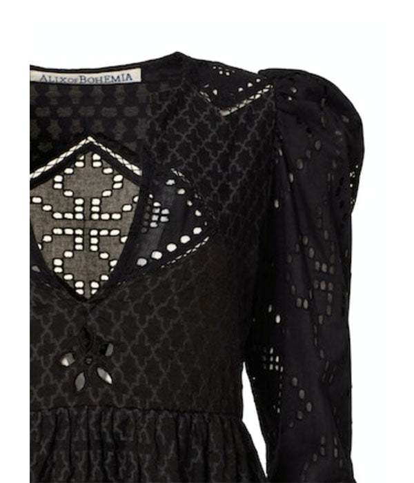Winifred Eyelet Dress - Black