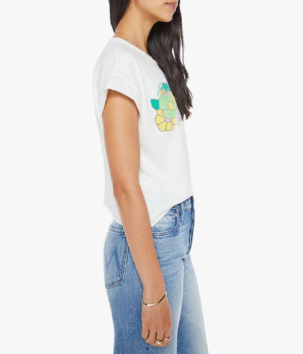 The Keep On Rolling Pocket Tee - Flower Patch