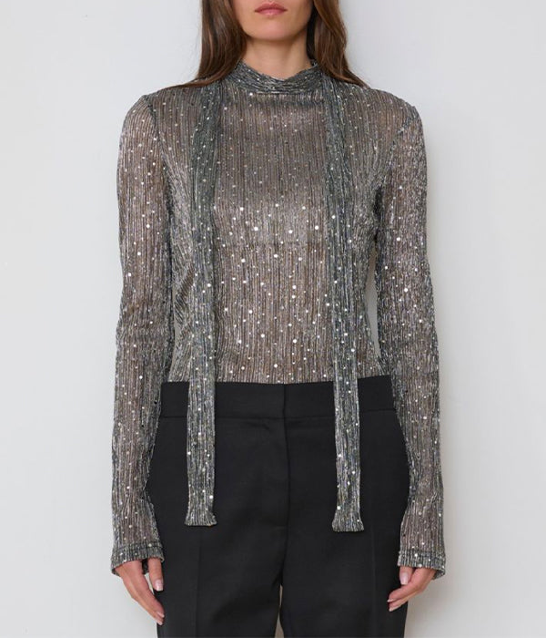 The Disco Top - Silver Metallic