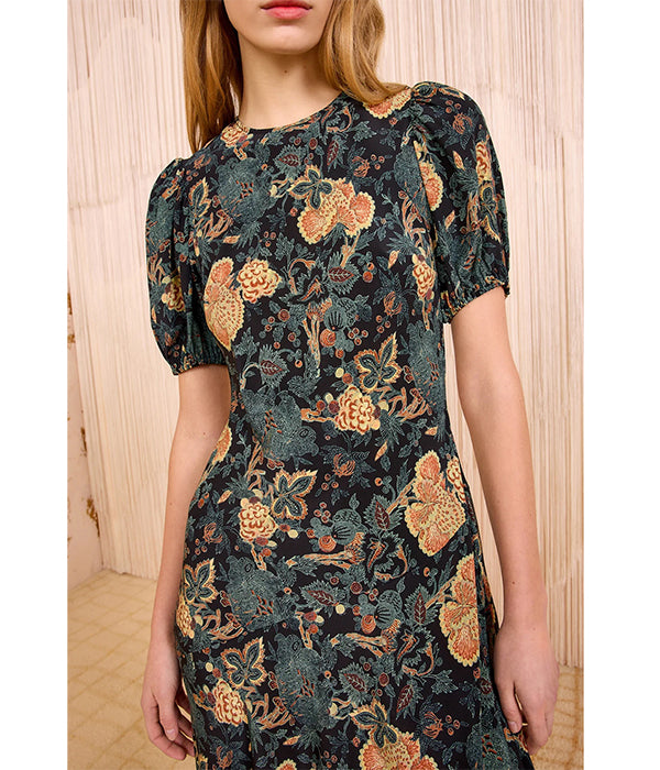 Ines Midi Dress - Nuit