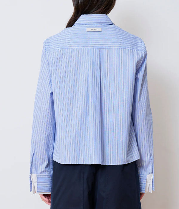 The Sherri Shirt - Blue Stripe