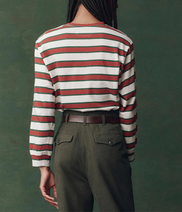 The Campus Crew - Cream Brindle Stripe