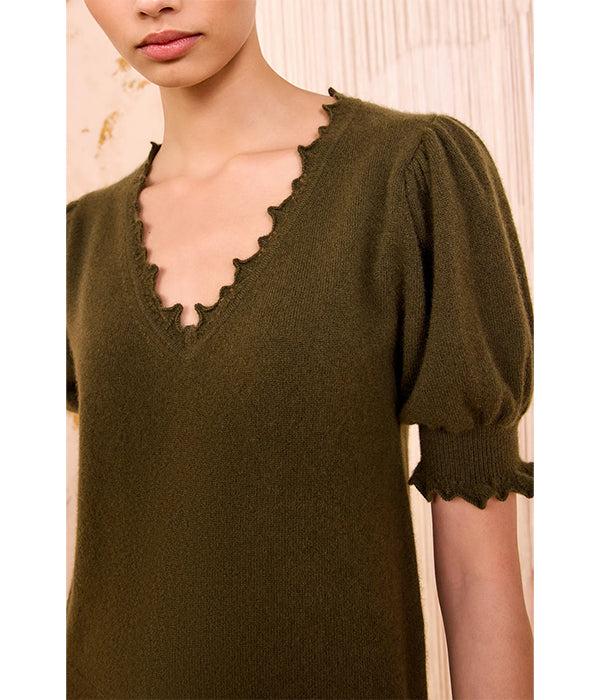 Polline Short Sleeve Top - Hunter