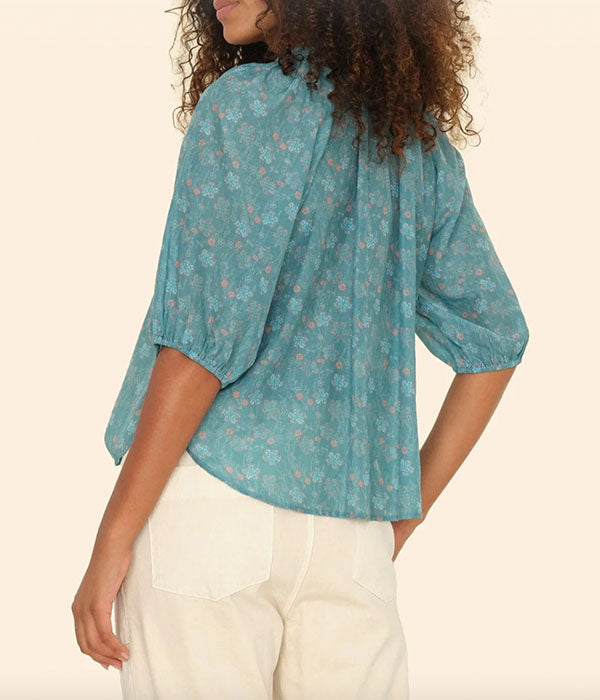 Jules Top - Aqua Teal
