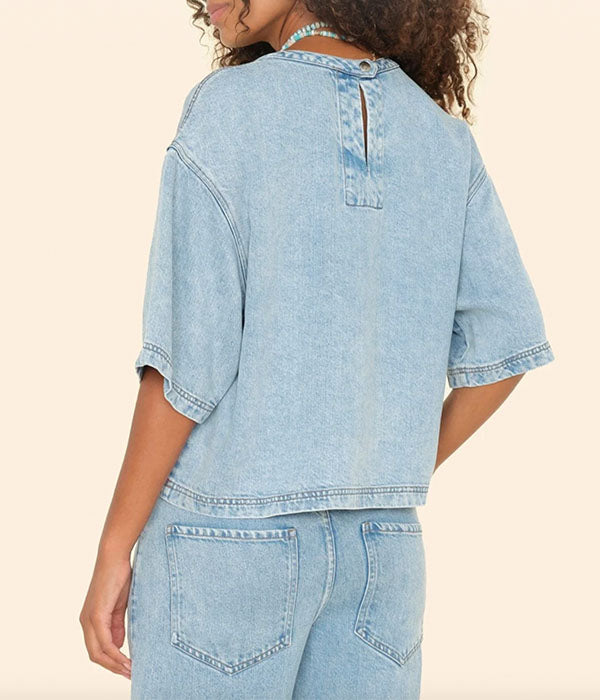 Austin Denim Top - Atlantic