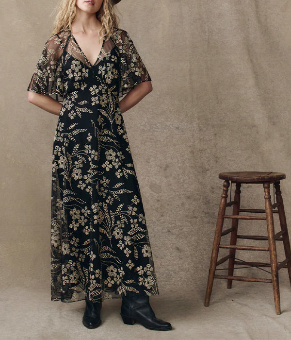 The Festal Dress - Brocade Floral