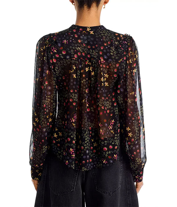 Florine Top - Black/Ecru
