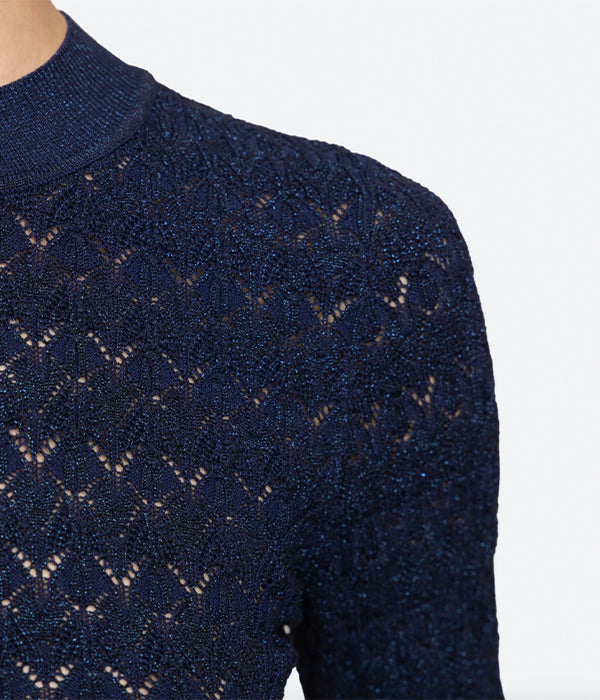 Ruby Long Sleeve Top - Navy