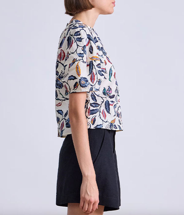 Lino top - Garden Floral Cream