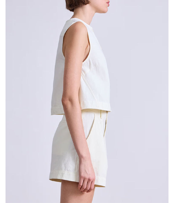 Godet Tank - Cream