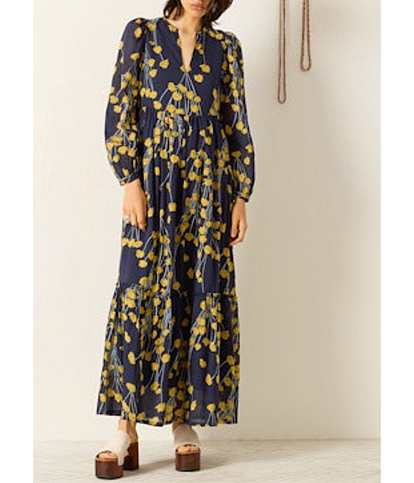 Winifred Dress - Buttercup Bud Dark Blue