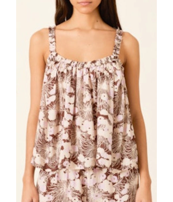 Tali Top - Dandelion Dusk Print