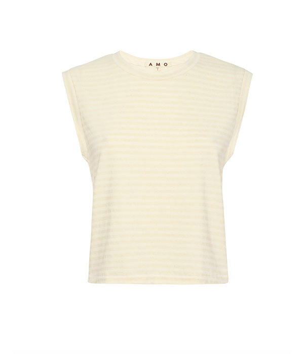 Sleeveless Babe Tee - Natural