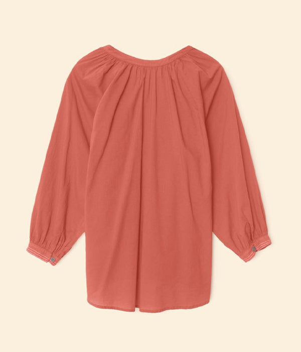 Hannah Top - Cinnabar Coral