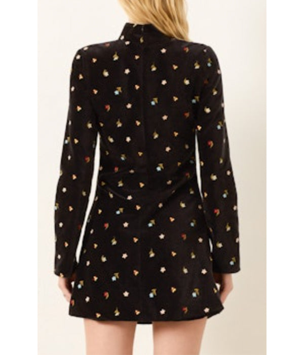 Romy Dress - Black Onyx Bouquet