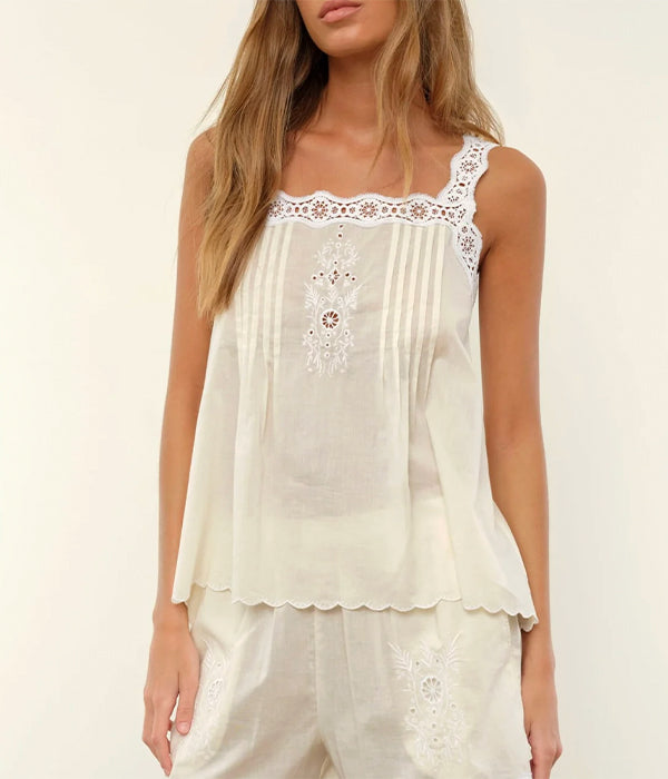 Abby Top - Beige Cream