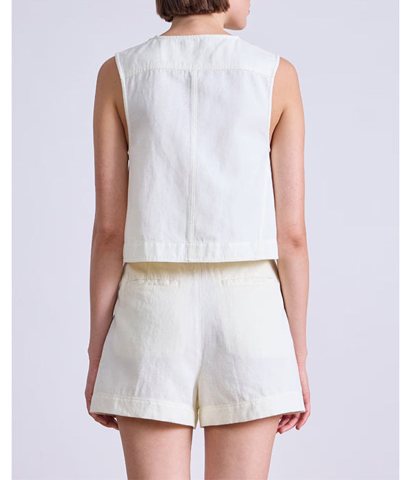 Godet Tank - Cream