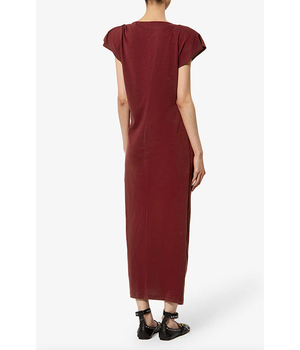 Nadela Dress - Dark Burgundy