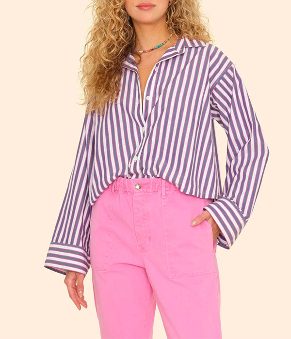 Jessie Shirt - Blue Rose
