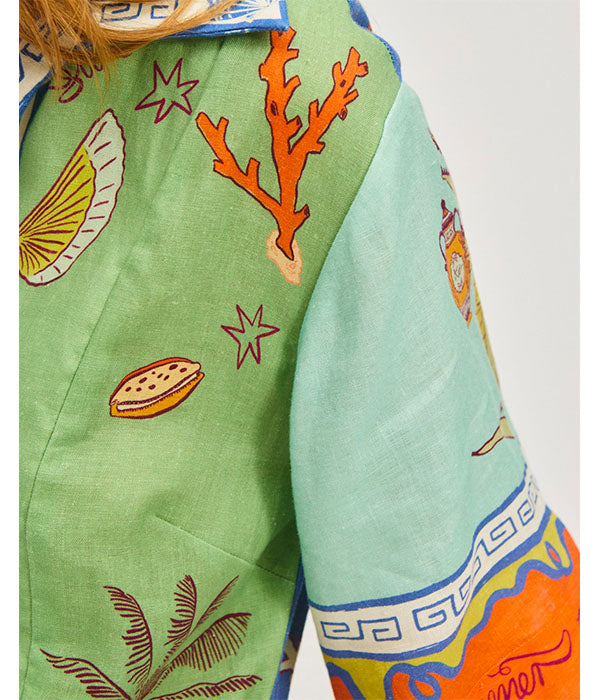 Surrealist Summer V Mini Dress