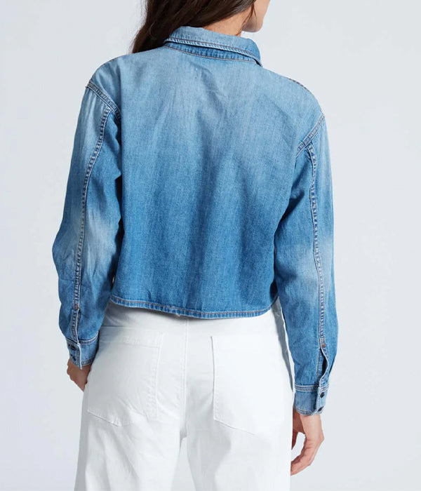 Cropped Denim Shirt - Muse