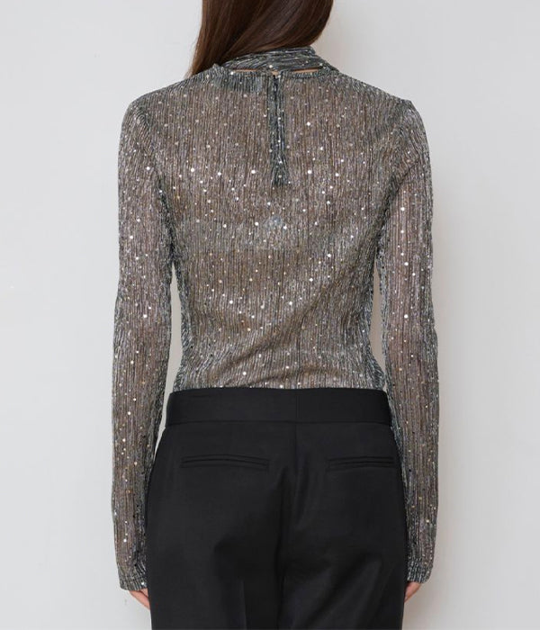 The Disco Top - Silver Metallic