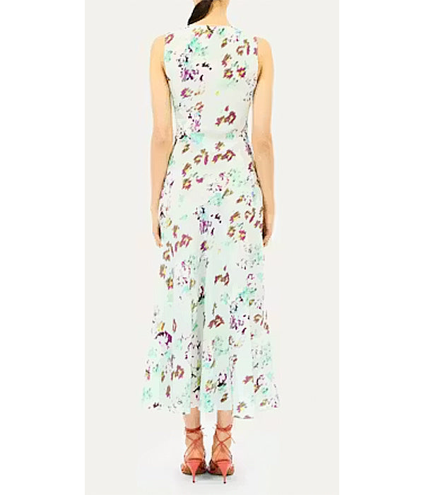 Elowen Silk Dress - Oasis