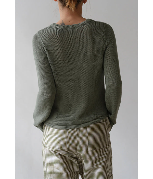 The Knit Long Sleeve - Dill