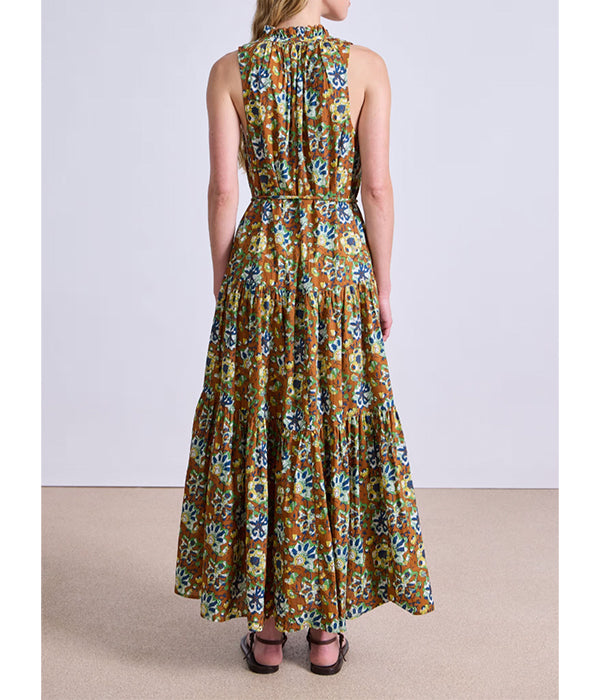 Trinidad Tank Dress - Batik Floral Bronze