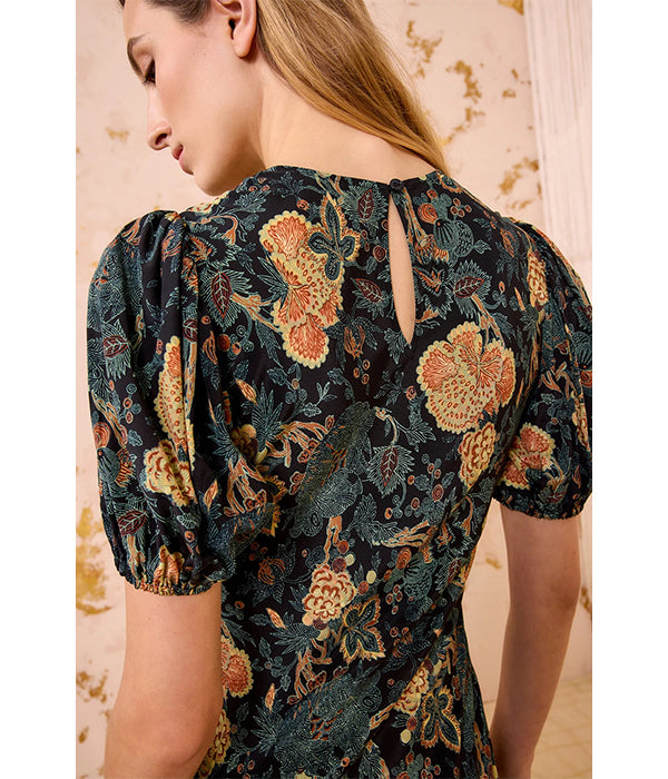 Ines Midi Dress - Nuit