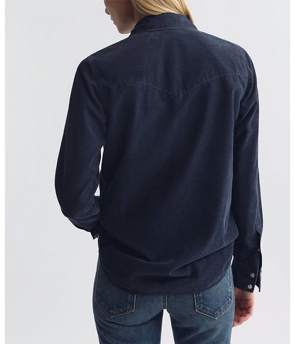 Travis Corduroy Shirt - Dusk Navy