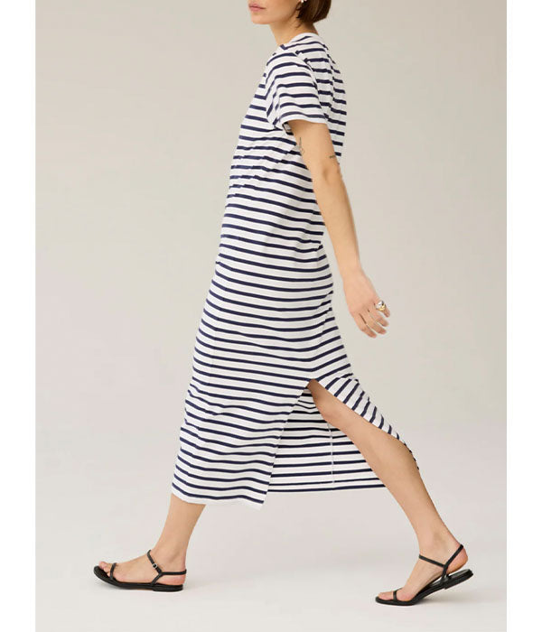The Perfect Tee Dress - Navy Stripe
