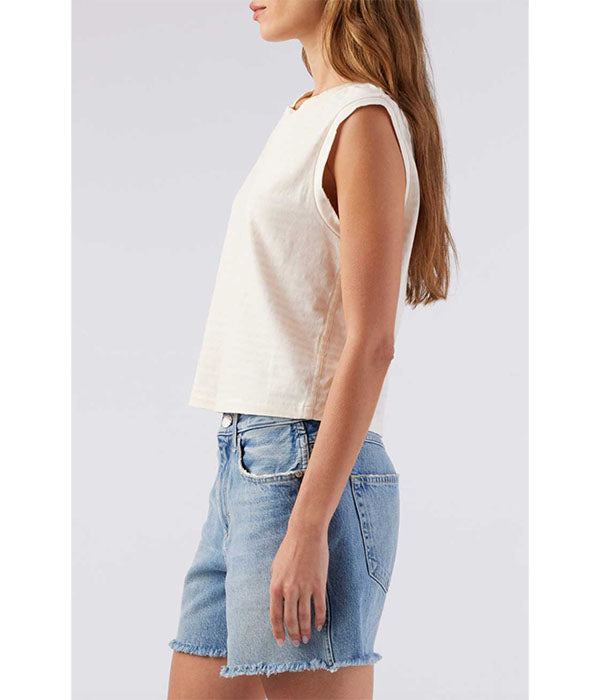 Sleeveless Babe Tee - Natural