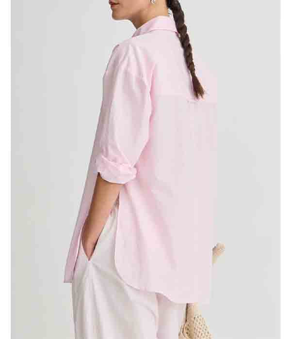 Isolde Button Down - Rosewater