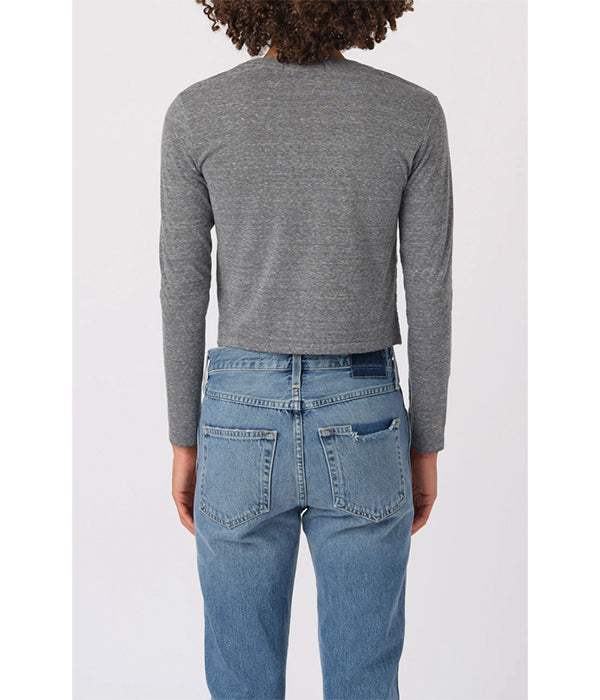 Long Sleeve Babe Tee - Heather Grey