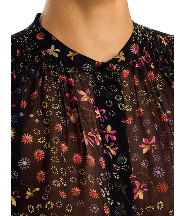 Florine Top - Black/Ecru