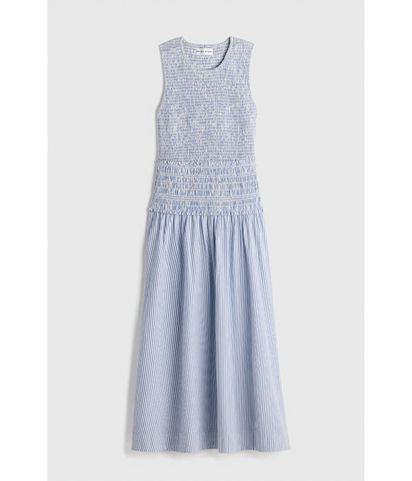 Siempre Tank Maxi - Blue and White Stripes