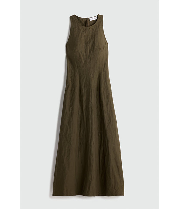 Sculpted Uma Sleeveless Maxi - Olive